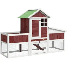 vidaXL Kleintierstall Mokka 170 x 63 x 113 cm braun