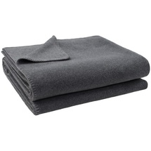 Zoeppritz Soft-Fleece Decke 220 x 240 cm medium grey mel.