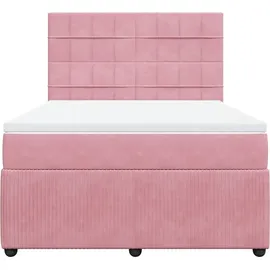 vidaXL Boxspringbett 140 x 200 cm Rosa