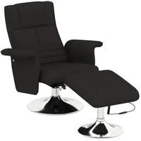 Homcom Relaxsessel mit Fußhocker, Massagesessel mit Liegefunktion, Elektrischer Liegesessel