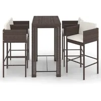 vidaXL Gartenbar-Set 5-tlg. Braun