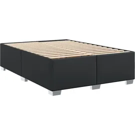 vidaXL Boxspringbett 140 x 200 cm Schwarz