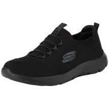 SKECHERS Summits Top Player Damen Sneaker Black Mesh Trim, 41