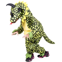 Dino-Kostüm Triceratops, F123 98-104, für Kind-er, Dinosaurier-Kostüme Saurier Drache-n Fasching Karneval Karnevalskostüm-e Kinder-Faschingskostüme