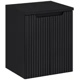 ROYAL24_MARKT Waschbeckenunterschrank - Nova Black N BM119 - Waschbeckenunterschrank Schwarz, 80,60,50 cm (Waschbeckenunterschrank, 2-St., Premium - Nova Black N) Luxus – Modern – Präzise. schwarz 50 cm