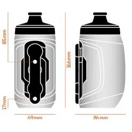 Fidlock Twist Bottle 450 Kids Bike Base Magnetischer Fahrrad Flaschenhalter Fahrrad Trinkflasche für Kinder Fahrrad-Trinkflasche