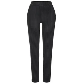 LASCANA Jogger Pants klassisches Jacquardmuster Schwarz gestreift 48/50