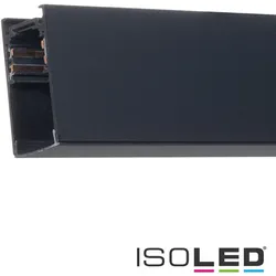 ISOLED NV-Aufbauschiene TRACK48, IP44, 4-polig, magnetisch, inkl. Endkappen und Schutzcover, 200cm, schwarz ISO-116050