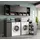 xonox.home Free Waschmaschinenschrank 190 x 60 x 60 cm Anthrazit/Grau