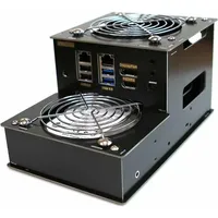 Odroid H3-CASE 4 SBC-Gehäuse Schwarz