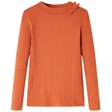 vidaXL Kinder-Langarmshirt Dunkelorange 92 Vidaxl27265