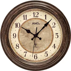 Wanduhr klassisch Antik-Optik 28 cm - AMS Modell: 5544