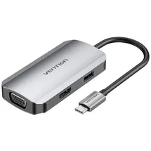 Vention TOAHB Dockingstation auf HDMI, USB 3.0, PD 0,15m grau
