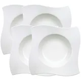 Villeroy & Boch NewWave Pastateller 28 x 28 cm 4er Set - Weiß