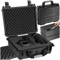 Tectake tectake® Kamerakoffer, aus robuster Hartschale mit 3 Schaumstoffeinlagen,