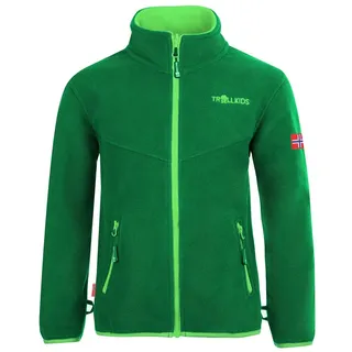 TROLLKIDS Oppdal Xt Jacke - Dark Green / Bright Green - 152 cm