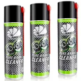 3x AABCOOLING Bremsenreiniger 500 ml – Brake Cleaner & Entfetter, ohne Aceton, schnelle Verdunstung, Reinigung von Bremsscheibe, Belag, Sattel, Metallteilen, Auto Pflege, ideal für Service und Wartung