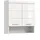 inn.furn Badezimmer Hängeschrank in Weiß Hochglanz 74 x 79 cm Shawn