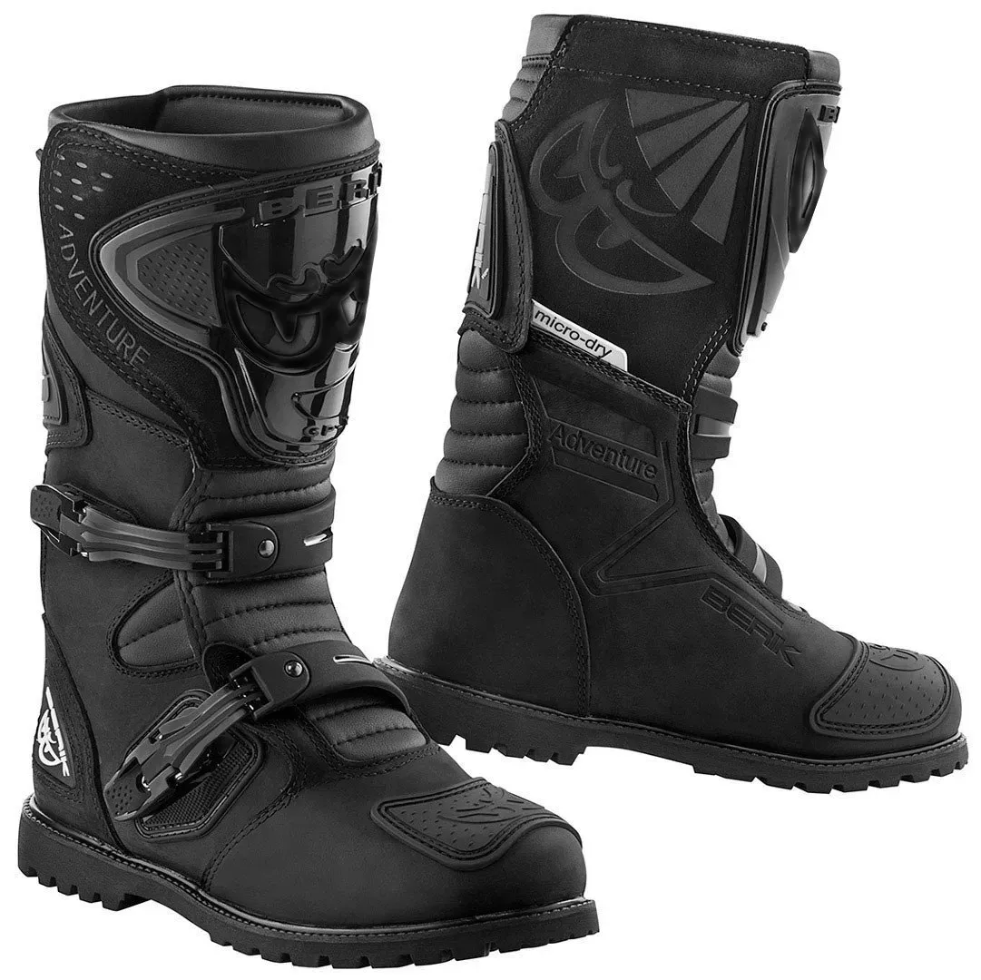 Berik All Terrain Adventure Motorradstiefel, schwarz, Größe 40 für Männer