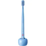Curaprox Zahnbürsten-Halter, Zahnbürsten-Fuss aus Keramik, blau, 1 Stück