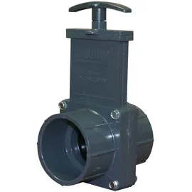 Valterra Zugschieber mit Edelstahlspindel, 2x Klebemuffe, Ø 63 mm, grau, SB121