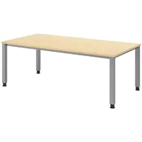Bümö Schreibtisch Ahorn, Nachbildung,Ahorn, Rechteckig, 200x74x100 cm, FSC Mix,