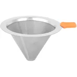 Wiederverwendbarer Doppelwandiger Kaffeefilter Aus Edelstahl Für 1-2 Personen