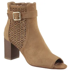 Stiefelette ANISTON SHOES, Damen, Gr. 37, beige (naturfarben), Velourslederimitat, elegant, Schuhe, Abendstiefelette, Frühlingsschuh - NEUE KOLLEKTION