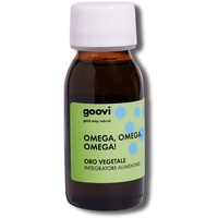 Goovi Omega 3 Omega 6 e Omega 9 Integratore Alimentare Oro Vegetale, 60ml