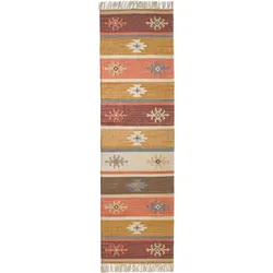 Teppich HEINE HOME Gr. 5, bunt, B:190cm H:5mm L:290cm, Wolle, Wolle, Teppiche