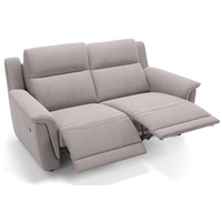 Sofanella 2-Sitzer Stoff Malito, Relaxsofa, Designsofa, Designer Couch, Italienisches Sofa, 2er Sofa grau