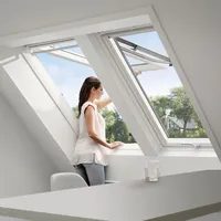 VELUX Dachfenster Komplettset GPU THERMO+EDW+SSL Fenster, 66x140 cm (FK08)