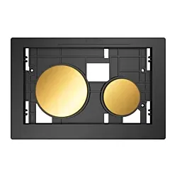 TECEloop Betätigungseinheit 9240668 für WC-Betätigungsplatte, Tasten gold