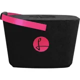LIEBLINGSKORB Edge Black Magenta inkl. Deckel - ultraleichter, kippsicherer & formstabiler Einkaufskorb - Made in Germany - thermoisolierend & abwaschbar - ideal für Picknick & unterwegs