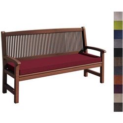 sunnypillow Bankauflage Bankauflage Auflage für Gartenbank 100 – 200 cm, Bankkissen mit abnehmbarem Bezug 150 x 40 x 5cm rot 150 cm x 5 cm x 40 cm