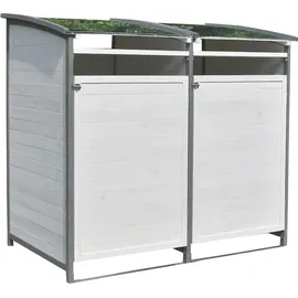 Melko Mülltonnenbox 140 x 85 x 127 cm grau