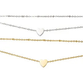 FIRETTI Fußketten Set FIRETTI "Schmuck Geschenk Körperschmuck Herz", gold (silberfarben, gelbgoldfarben), Fußketten, Damen, Edelstahl