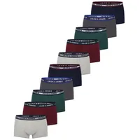 JACK & JONES Retro Boxershorts unifarben grün XL 10er Pack