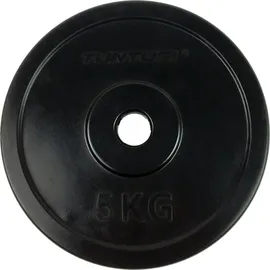 Tunturi Gewichtsscheiben Gummi Hantelscheibe 5 kg schwarz