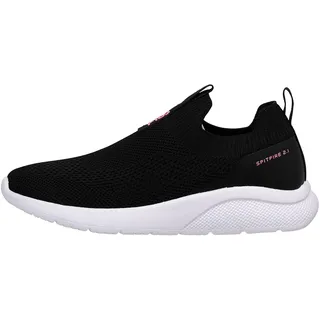 Fila Damen Spitfire S wmn Laufschuh, Black-Geranium Pink, 41 EU