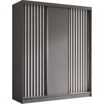 ax living Schwebetürenschrank Cabinio 180 x 216,1 x 61 cm Grau