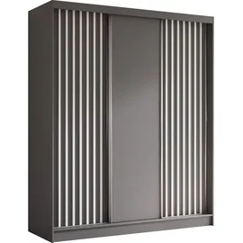 ax living Schwebetürenschrank Cabinio 180 x 216,1 x 61 cm Grau