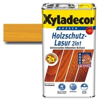 Xyladecor® Holzschutz-Lasur 2 in 1 Eiche hell 4 l - Für alle alten & neuen Hölzer im Außenbereich - auch druckimprägnierte Holzbauteile
