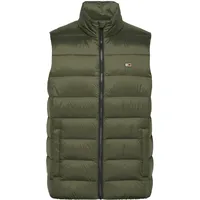 Tommy Jeans Steppweste mit Reißverschluss, Oliv, L