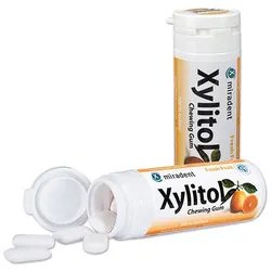 MIRADENT Xylitol Chewing Gum Frucht 30 St