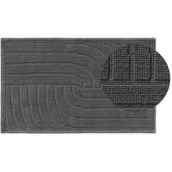Badematte Jojo Anthrazit 50x80 cm - Badteppich für Badezimmer - benuta Nest