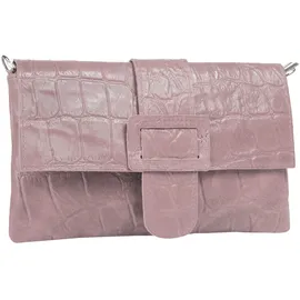 Cluty Abendtasche Leder Rosa