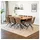 Home Deluxe Essgruppe Eckig 200 x 120 x 75 cm Light Oak/braun/grau