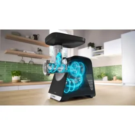 Bosch MultiPower Series 6 MFWS682B, 3,5kg/Min., Zitruspresse, Raspel, Wurststopfer«, 500 W, Schwarz