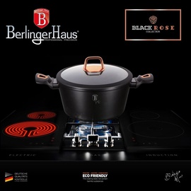 Berlinger Haus Black Rose Topf-Set 7-tlg. 3 x Kochtopf + 2 x Bratpfanne + 2 x Untersetzer